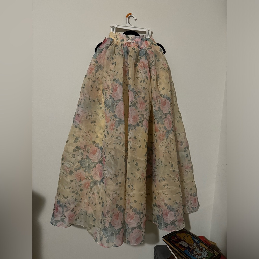 Selkie unreleased sample skirt heavy puffy ballroom print the fantasy XXS